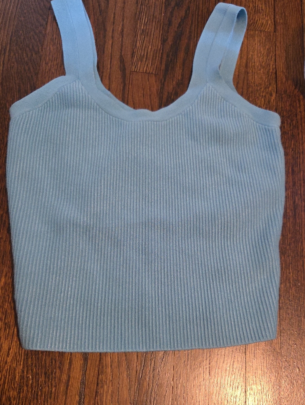 Abercrombie & Fitch Sky Blue Ribbed Tank Top